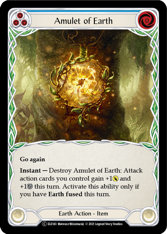 Amulet of Earth [U-ELE143] (Tales of Aria Unlimited)  Unlimited Rainbow Foil | Good Games Morley