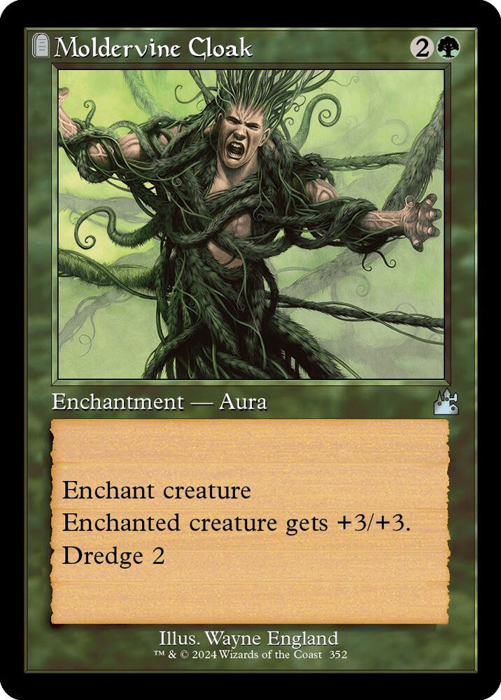 Moldervine Cloak 352/291 (Ravnica Remastered)  - Retro | Good Games Morley