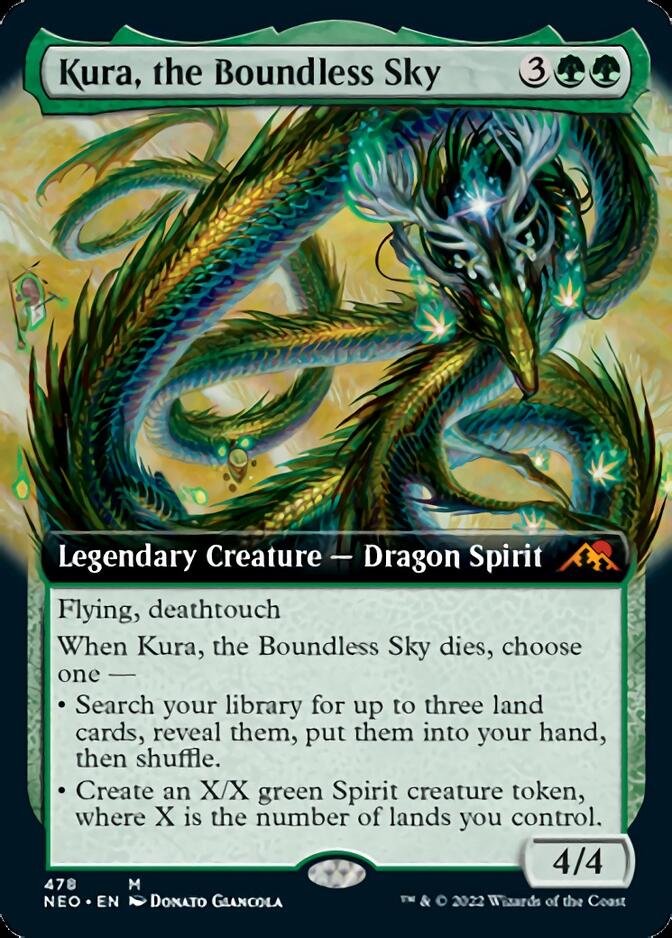 Kura, the Boundless Sky (Extended Art) [Kamigawa: Neon Dynasty] | Good Games Morley