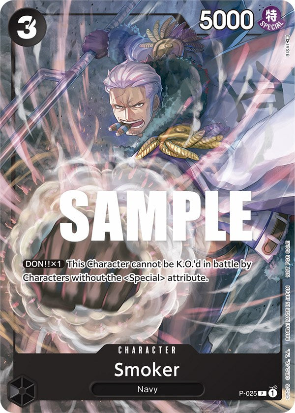 Smoker (Pre-Release) [One Piece Promotion Cards] | Good Games Morley