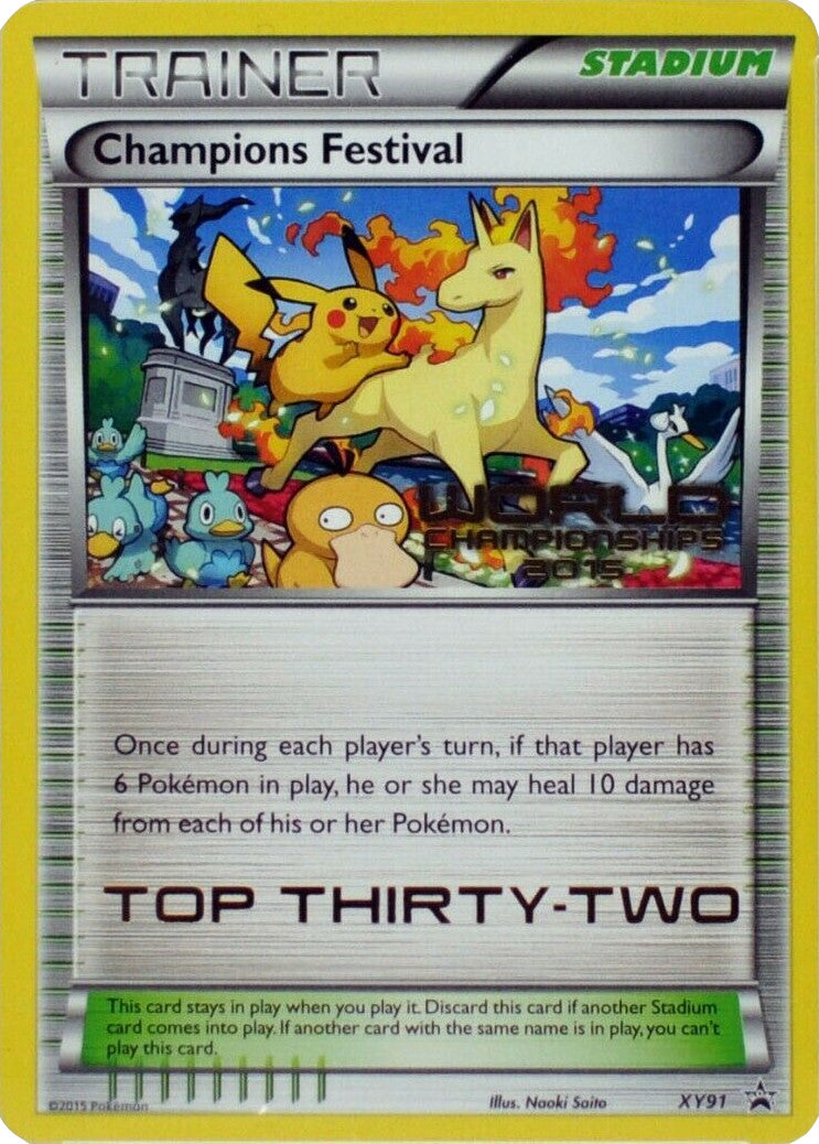 Champions Festival (XY91) (2015 Top Thirty-Two) [XY: Black Star Promos] | Good Games Morley