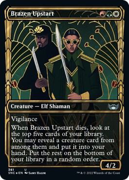Brazen Upstart Gilded Foil 361/281 (Streets of New Capenna)  - Foil | Good Games Morley