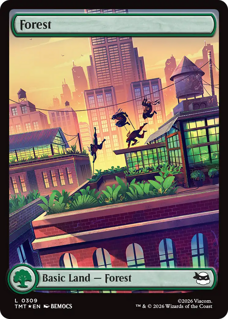Forest (0309) (Surge Foil) [Teenage Mutant Ninja Turtles] | Good Games Morley