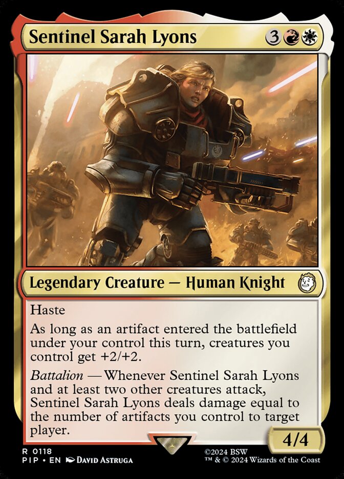 Sentinel Sarah Lyons 118 (Universes Beyond: Fallout)  | Good Games Morley