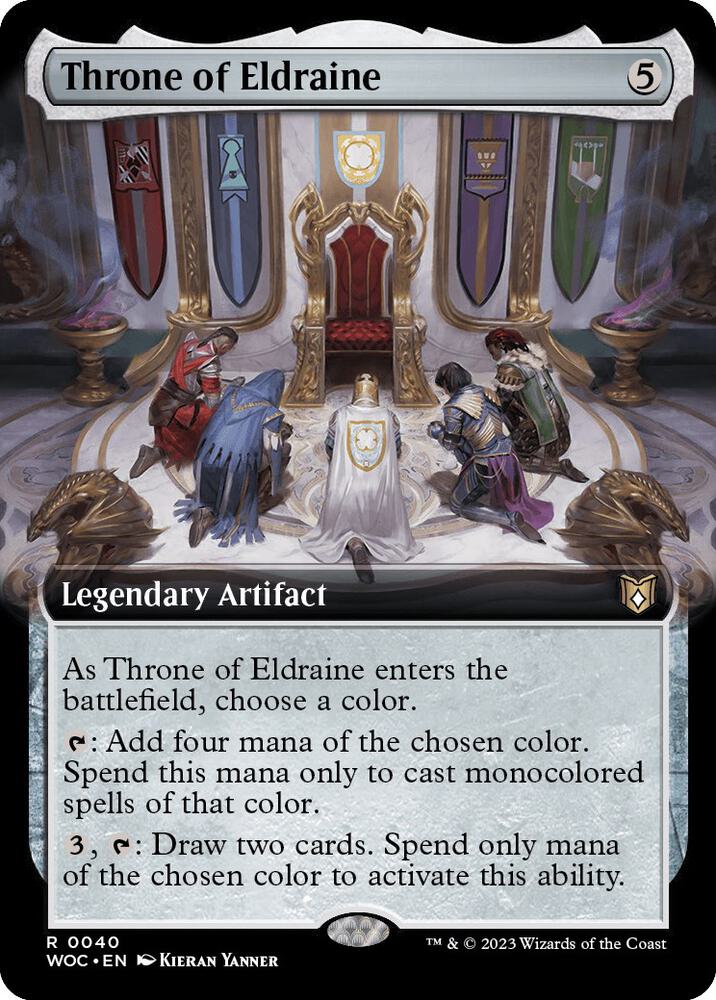 Throne of Eldraine 40/173 (Commander: Wilds of Eldraine)  - Extended Art | Good Games Morley
