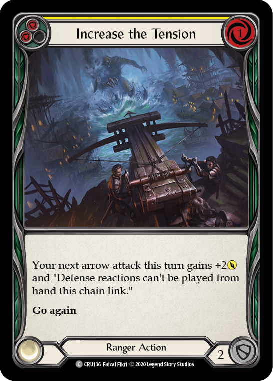 Increase the Tension (Yellow) [CRU136] (Crucible of War)  1st Edition Rainbow Foil | Good Games Morley