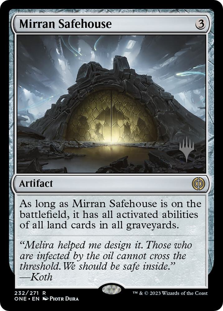 Mirran Safehouse 232 (Promo Pack: Phyrexia: All Will Be One)  | Good Games Morley