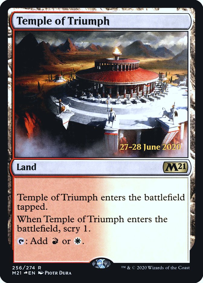 Temple of Triumph [Core Set 2021 Prerelease Promos] | Good Games Morley
