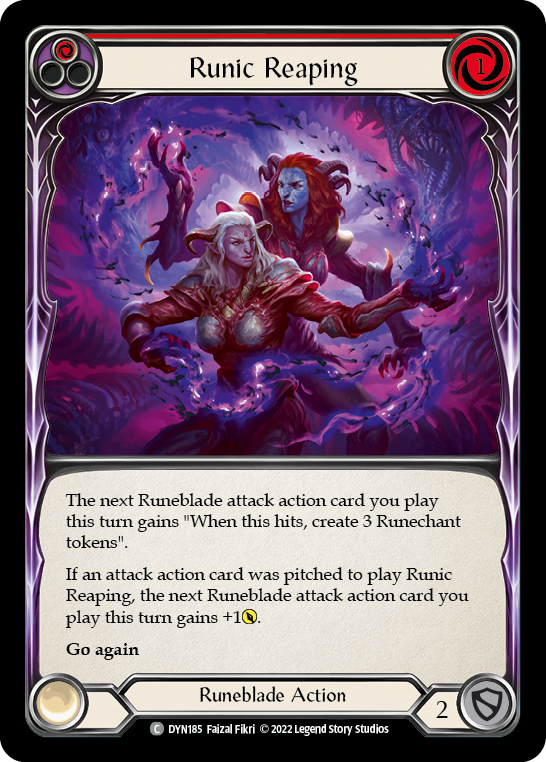 Runic Reaping (Red) [DYN185] (Dynasty) | Good Games Morley