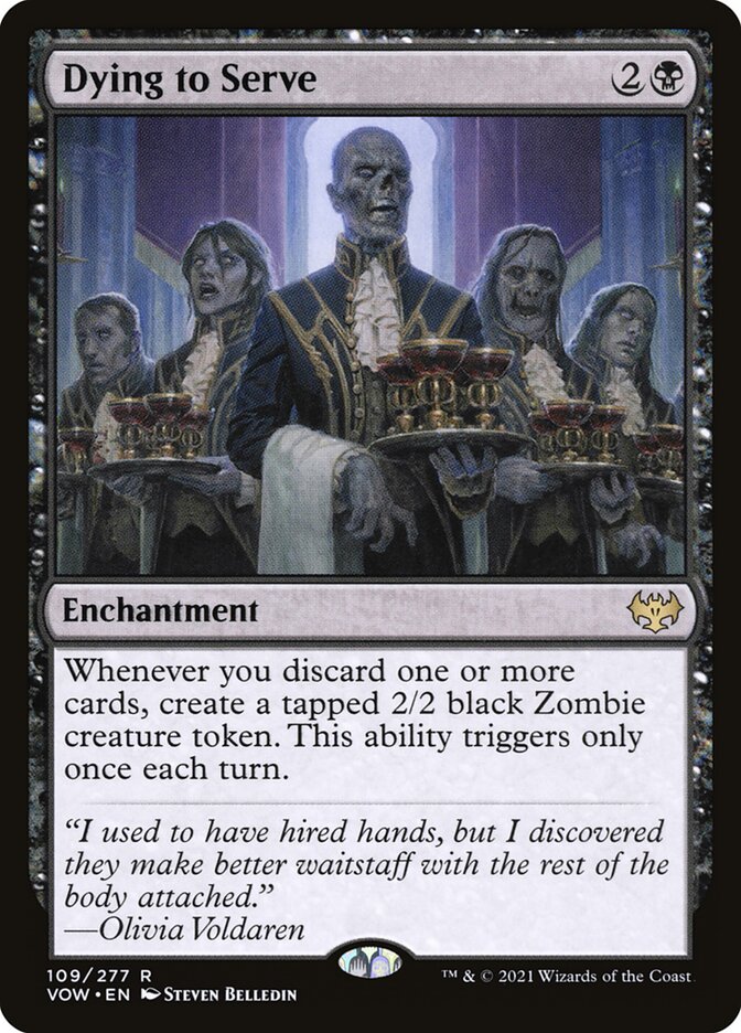 Dying to Serve 109 (Innistrad: Crimson Vow)  - Foil | Good Games Morley