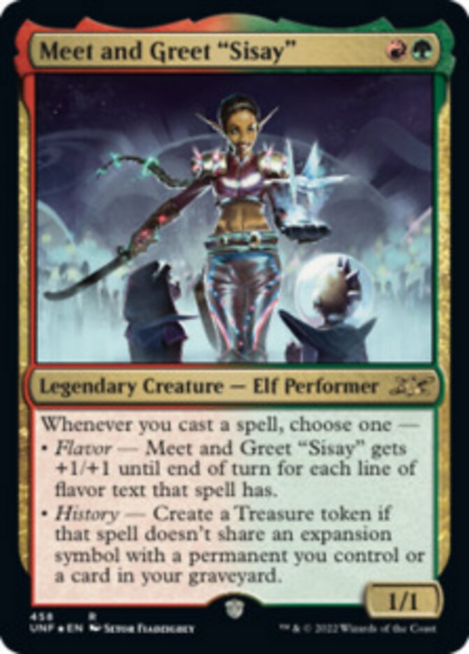 Meet and Greet "Sisay" (Galaxy Foil) [Unfinity] | Good Games Morley