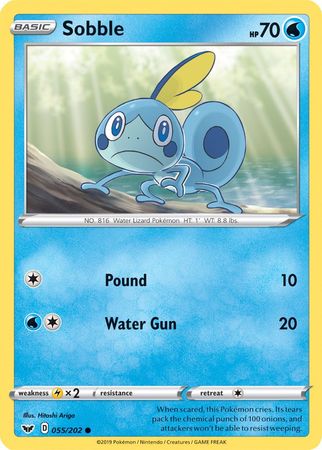 Sobble (055/202) (Premium Collection) [Sword & Shield: Base Set] | Good Games Morley