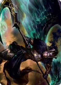 Vengeful Reaper Art Card (Gold-Stamped Signature) [Kaldheim Art Series] | Good Games Morley