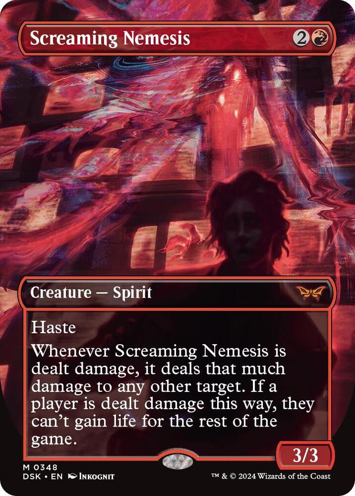 Screaming Nemesis 348 (Duskmourn: House of Horror)  - Borderless Foil | Good Games Morley