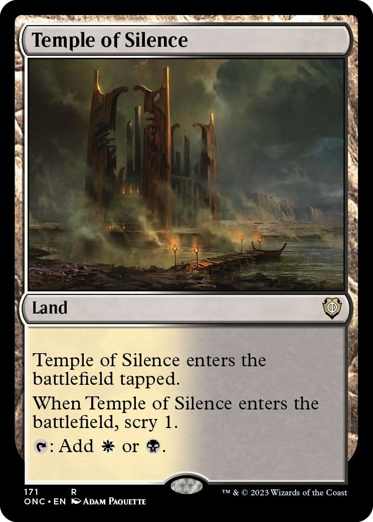 Temple of Silence [Phyrexia: All Will Be One Commander] | Good Games Morley