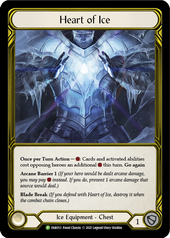 Heart of Ice (Golden) [FAB053] (Promo)  Cold Foil | Good Games Morley