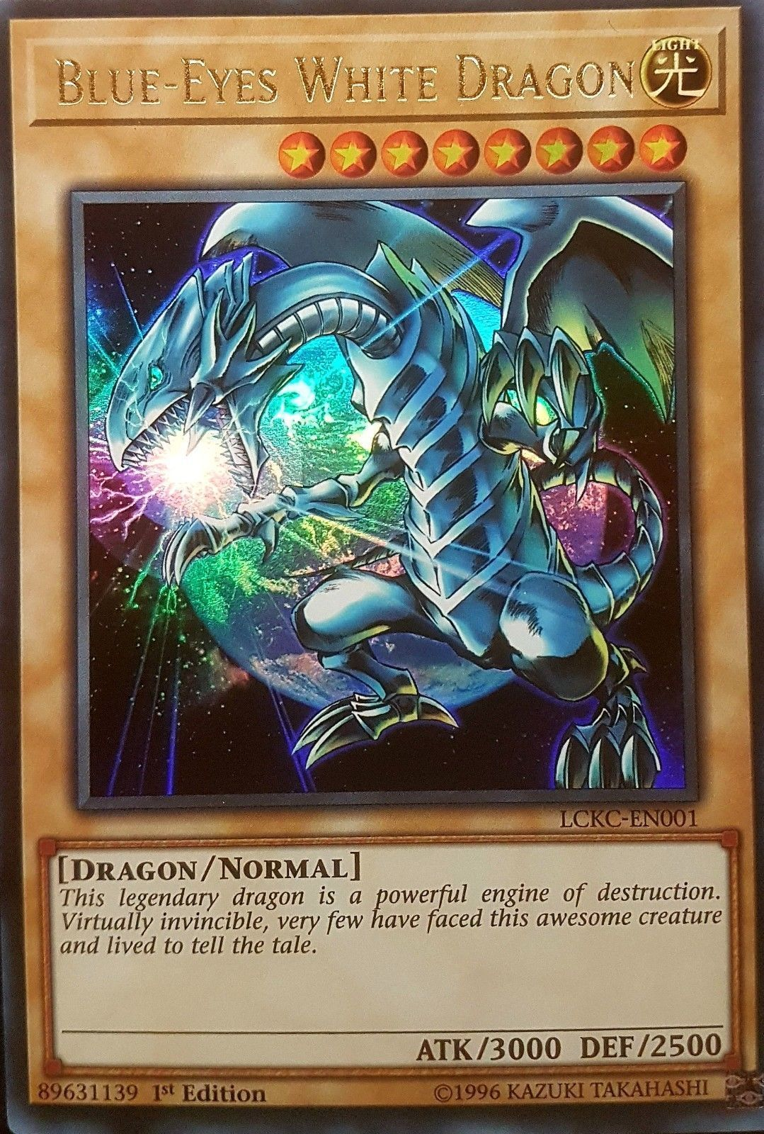 Blue-Eyes White Dragon (Version 3) [LCKC-EN001] Ultra Rare | Good Games Morley