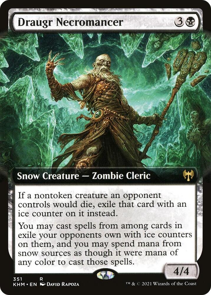 Draugr Necromancer 351/285 (Kaldheim)  - Extended Art | Good Games Morley