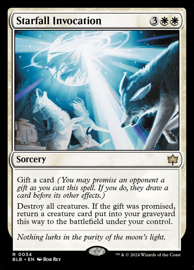 Starfall Invocation 34 (Bloomburrow)  - Foil | Good Games Morley