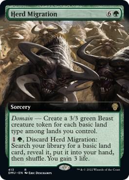 Herd Migration Extended Art 413/281 (Dominaria United)  | Good Games Morley