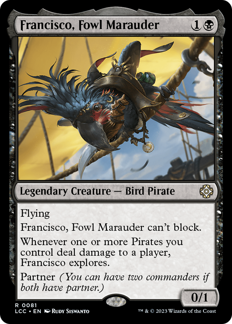 Francisco, Fowl Marauder [The Lost Caverns of Ixalan Commander] | Good Games Morley