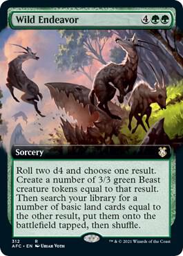 Wild Endeavor Extended Art 312/62 (Commander: Adventures in the Forgotten Realms)  | Good Games Morley