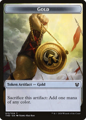 Satyr // Gold Double-Sided Token [Theros Beyond Death Tokens] | Good Games Morley