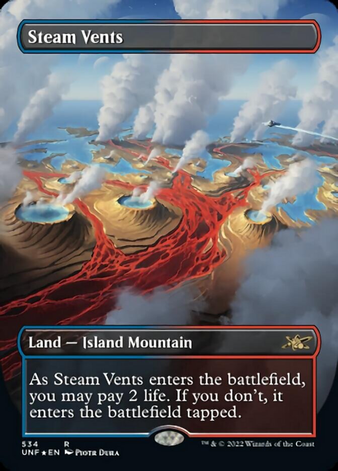 Steam Vents (Borderless) (Galaxy Foil) [Unfinity] | Good Games Morley