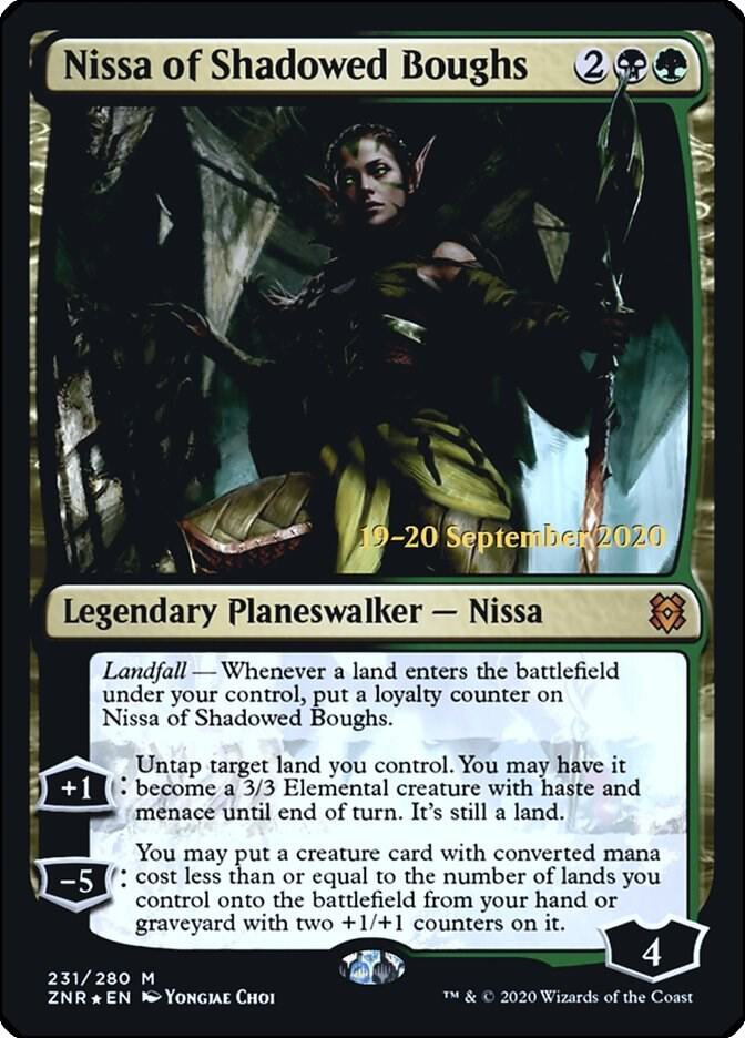 Nissa of Shadowed Boughs 231s/169 (Prerelease Cards)  - Foil | Good Games Morley
