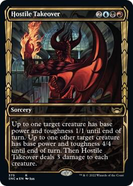 Hostile Takeover Gilded Foil 375/281 (Streets of New Capenna)  - Foil | Good Games Morley