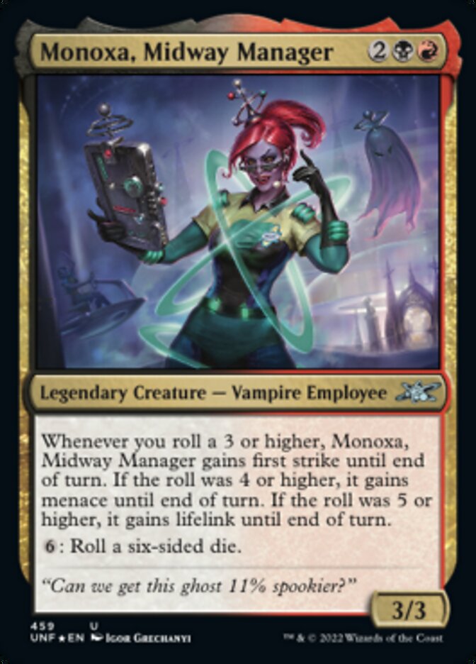 Monoxa, Midway Manager (Galaxy Foil) [Unfinity] | Good Games Morley