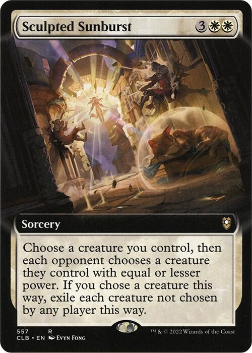 Sculpted Sunburst Extended Art 557 (Commander Legends: Battle for Baldur's Gate)  | Good Games Morley