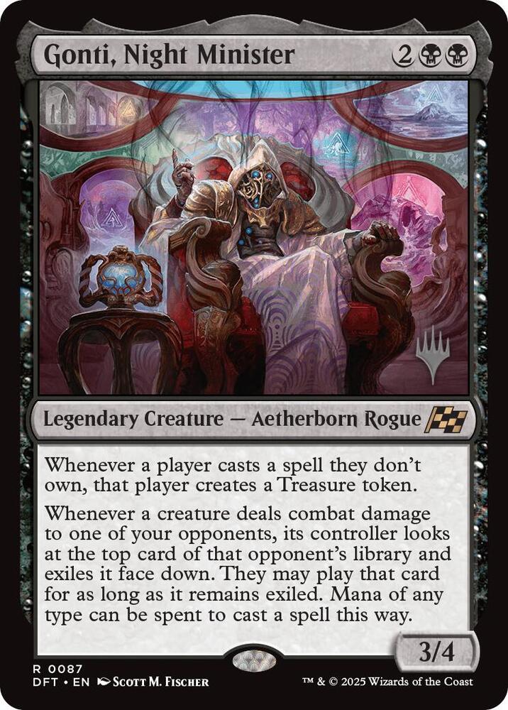 Gonti, Night Minister (Promo Pack) [Aetherdrift Promos] | Good Games Morley