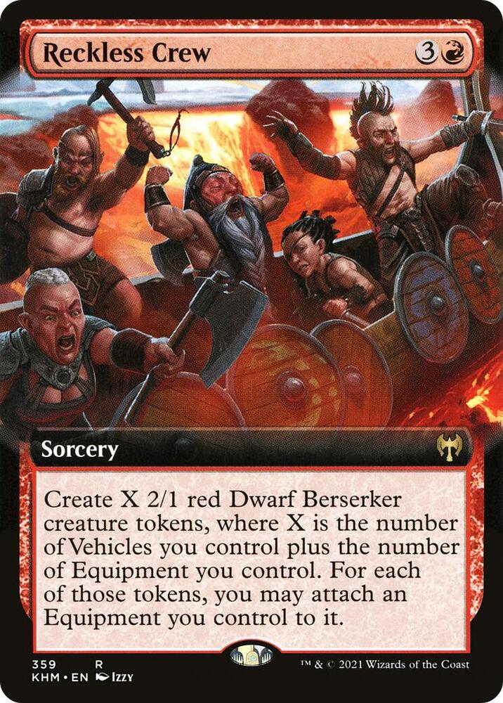 Reckless Crew 359/285 (Kaldheim)  - Extended Art Foil | Good Games Morley