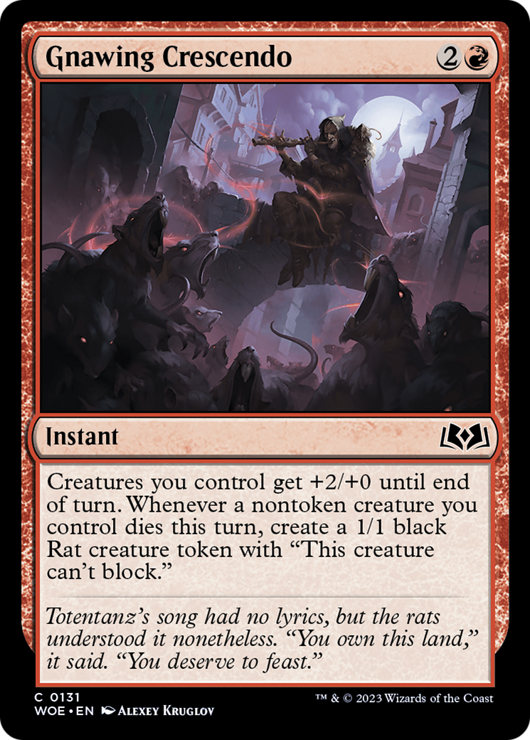 Gnawing Crescendo [Wilds of Eldraine] | Good Games Morley