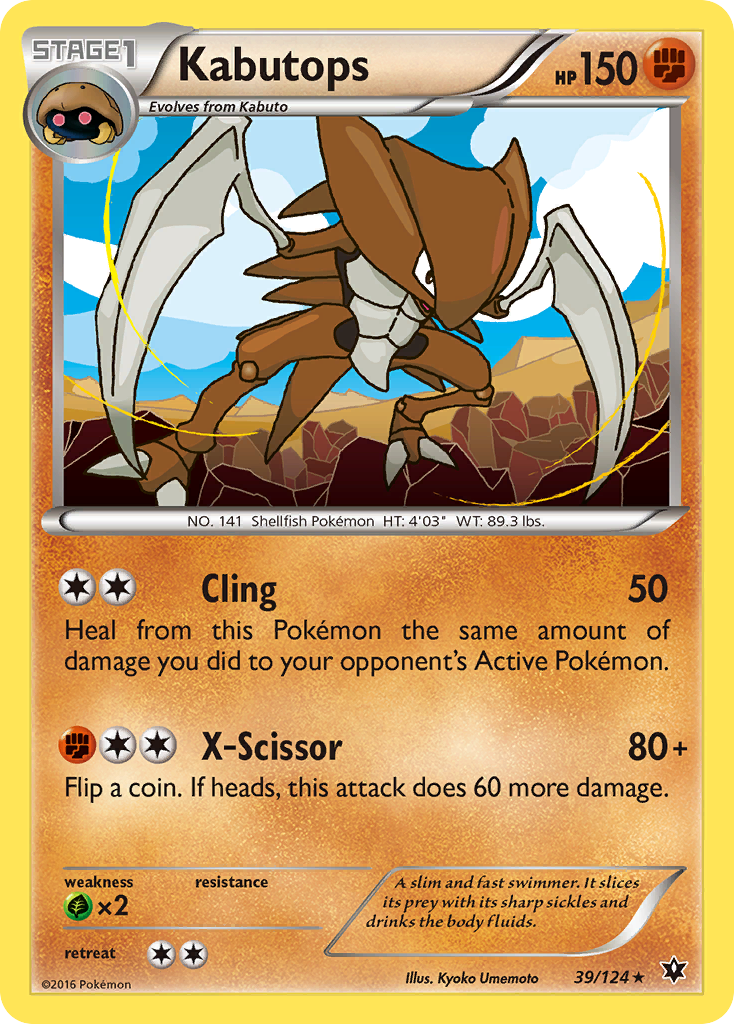 Kabutops (39/124) [XY: Fates Collide] | Good Games Morley