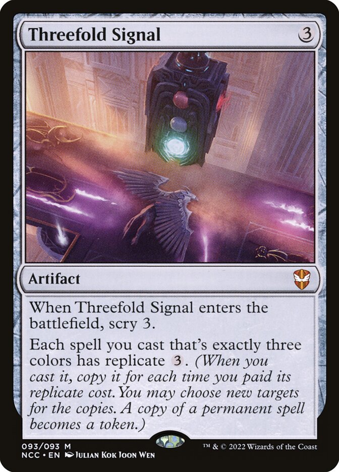 Threefold Signal 93 (Commander: Streets of New Capenna)  - Foil | Good Games Morley