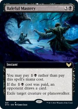 Baleful Mastery Extended Art 301 (Strixhaven: School of Mages)  - Foil | Good Games Morley