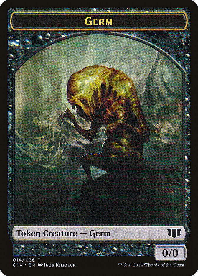 Germ // Zombie (016/036) Double-Sided Token [Commander 2014 Tokens] | Good Games Morley