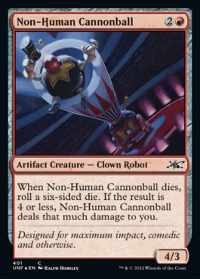 Non-Human Cannonball (Galaxy Foil) [Unfinity] | Good Games Morley