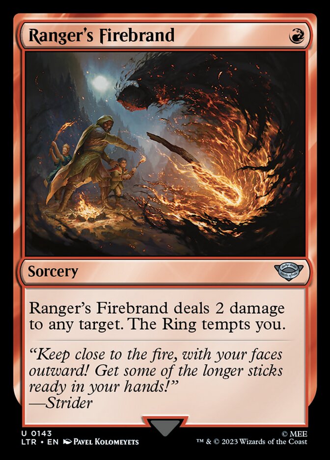 Ranger's Firebrand 143/281 (Universes Beyond: The Lord of the Rings: Tales of Middle-earth)  - Foil | Good Games Morley