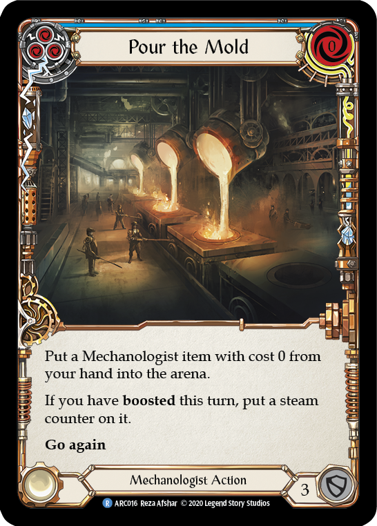 Pour the Mold (Blue) [U-ARC016] (Arcane Rising Unlimited)  Unlimited Rainbow Foil | Good Games Morley