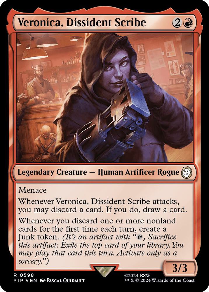 Veronica, Dissident Scribe 598/326 (Universes Beyond: Fallout)  - Surge Foil | Good Games Morley
