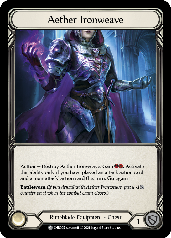 Aether Ironweave [CHN005] (Monarch Chane Blitz Deck) | Good Games Morley