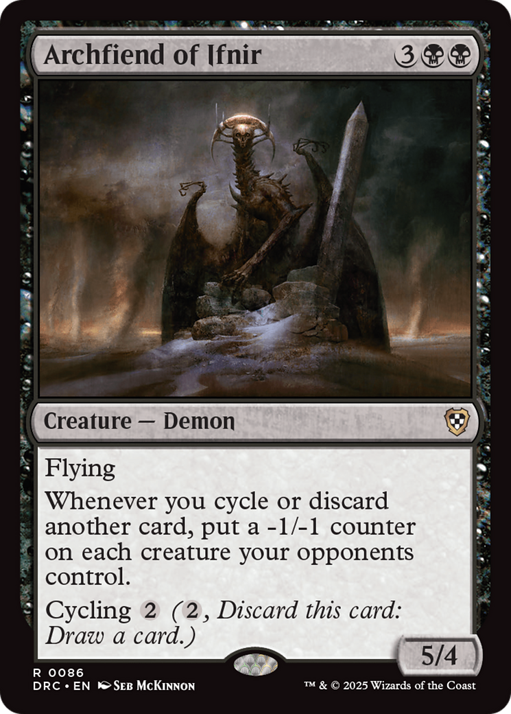 Archfiend of Ifnir [Aetherdrift Commander] | Good Games Morley