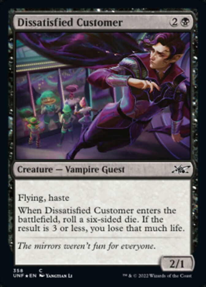 Dissatisfied Customer (Galaxy Foil) [Unfinity] | Good Games Morley