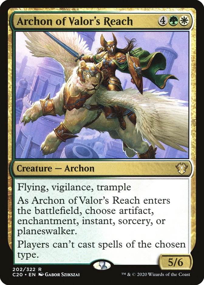 Archon of Valor's Reach 202/322 (Commander 2020)  | Good Games Morley