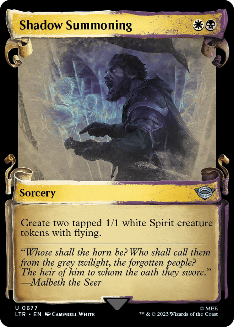 Shadow Summoning [The Lord of the Rings: Tales of Middle-Earth Showcase Scrolls] | Good Games Morley