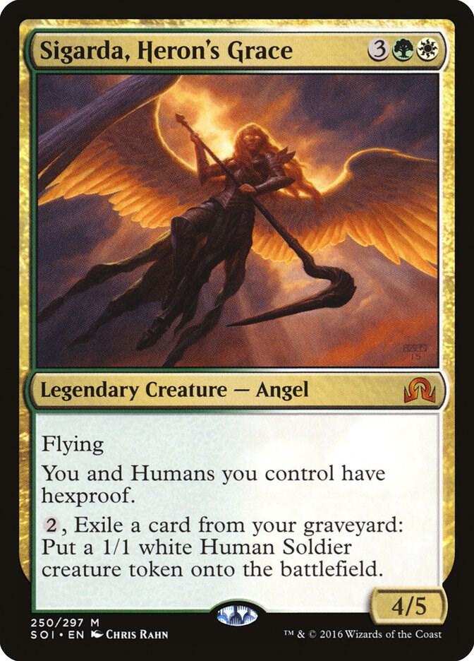 Sigarda, Herons Grace 250/297 (Shadows over Innistrad)  - Foil | Good Games Morley