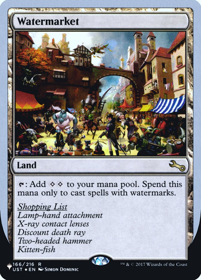 Watermarket (Unfinity Foil Edition) [The List] | Good Games Morley